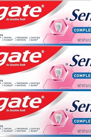 Colgate Sensitive Toothpaste, Complete Protection, Mint - 6 Ounce (Pack of 3)