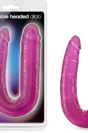 Blush Novelties B Yours Double Headed Realistic Dildo for Double Penetration, Sex Toys for Women, Sex Toys for Couples, Pink