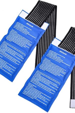 Gel Ice Cold Packs - (2-Piece Set) Soft Reusable Cold/Hot Compress, Provides Alleviate Joint and Muscle Pain Flexible Therapy from Injuries - Shoulder, Back, Knee, Neck, Ankle & More