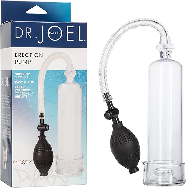 CalExotics Dr Joel Kaplan Erection Penis Pump with Superior Suction Power and Clear Cylinder and Removable Donut SE-5675-10-3