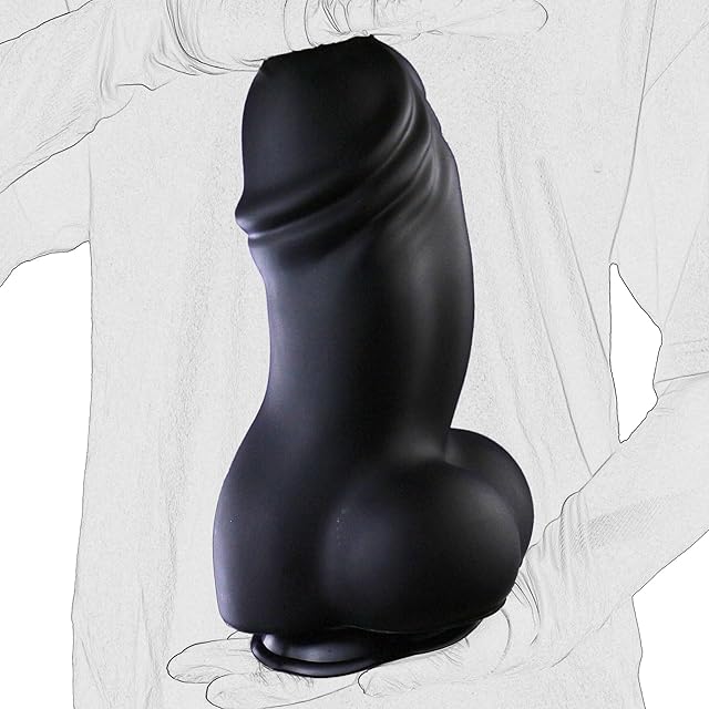 Giant Dildo, 43inch Super Thick Huge Black Cock Fake Penis Monster Dildo with Suction Cup Anal Sex Toys for Men and Women