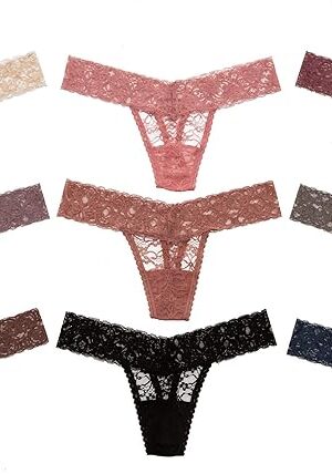 Womens All Lace Thong, Pack of 10