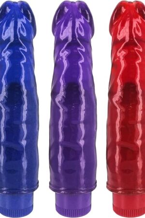 Vibrating Jelly Dong 7.5 Inch ASSORTED COLORS