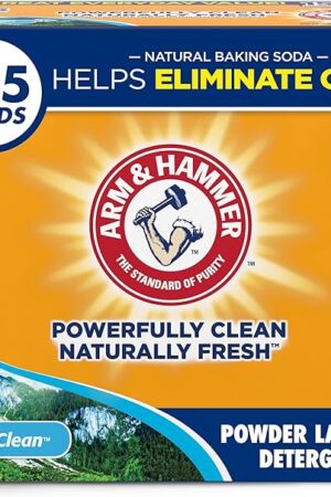 ARM & HAMMER Powder Laundry Detergent, Alpine Clean, 956 lb, 155 Loads