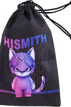 Hismith Adult Toy Storage Bags, Drawstring Storage Bags, Polyester Fabric Pouch Stuff Bags for Travelling, 6 Pieces Gift Bag ?S Size Set?