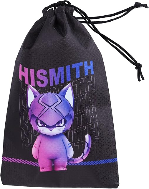 Hismith Adult Toy Storage Bags, Drawstring Storage Bags, Polyester Fabric Pouch Stuff Bags for Travelling, 6 Pieces Gift Bag ?S Size Set?