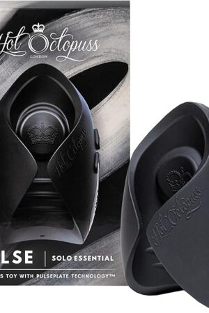 HOT OCTOPUSS | Pulse Solo Essential | Premium Male Masturbator | 7 Vibration Modes for Penis Stimulation | Sex Toys for Men | HandsFree Adult Sex Toy with Realistic Pocket Pussy Textured | Black