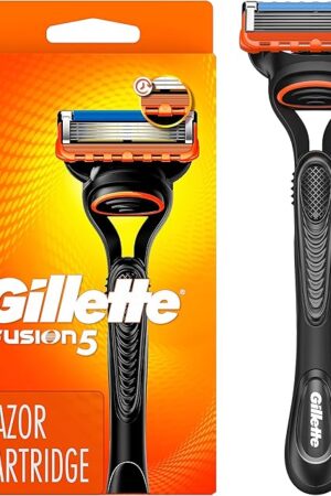 Gillette Fusion5 Razor for Men, Handle + 1 Razor Blade Refill