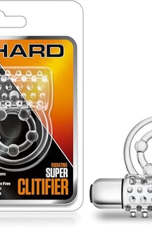 Blush Novelties Stay Hard Vibrating Super Clitifier - 10 Clit Stimulating Functions - Super Stretchy - Increase Stamina - Longer, Harder, Bigger Erections - Male Enhancement Sex Toy