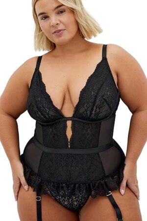 Women's Plus Size Bodysuit-Viva Ouvert
