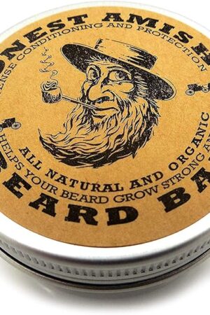 Honest Amish Beard Balm Leave-in Conditioner - Made with only Natural and Organic Ingredients - 2 Ounce Tin