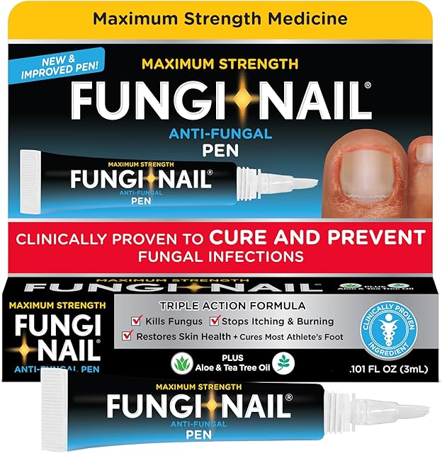 Fungi-Nail Pen Applicator Anti-Fungal Solution, Kills Fungus That Can Lead to Nail & Athlete?s Foot with Tolnaftate & Clinically Proven to Cure and Prevent Fungal Infections, 0101 Fl Oz (Pack of 1)