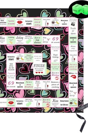 Couple Board Game for Date Night - Romantic Couple Games for Date Night Sex Games for Couples Sex Dice Game Sexy Board Games for Couples Sex Board Game for 2 Players