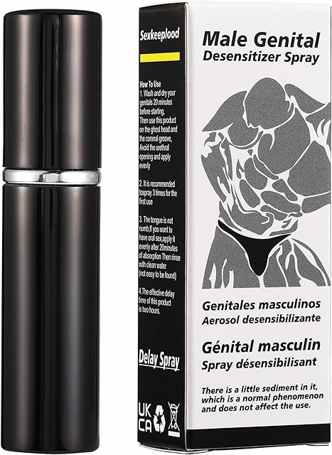 Delayed Spray for Men, Sexual Enhancer for - Men to Last Longer in Bed, Help Maximized Sensation and Time, 0.17FlOz 60 Sprays(Pack of 1)