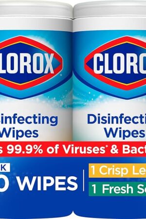 Clorox Disinfecting Wipes Value Pack, Bleach Free Cleaning Wipes, 75 Count Each, Pack of 2, Packaging May Vary