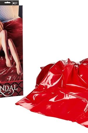CalExotics Scandal Super Sheet  Versatile Bondage King Size Waterproof Sheet for Couples  Fetish Sex Play BDSM Accessory for Couples - Red
