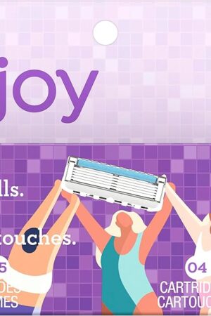 joy razor blade cartridge refill for women, 4 blade refills