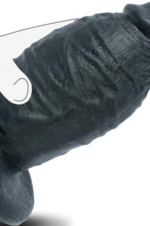 Huge Thick Dildo Adult Toys - 3.2'' Diameter Big Fat Giant Dildo 7.2 Inch Realistic Silicone Suction Cup Soft Real Skin Dildos, G-spot Girthy Anal Prostate Dildos Sex Toys for Women Gay (Black)