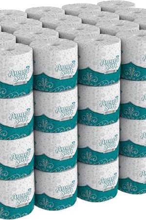 Georgia-Pacific Angel Soft Toilet Paper, 16880, Bulk Case of 80 Rolls, 450 Sheets Per Roll, Individually Wrapped, 2-Ply Soft and Strong Toilet Tissue