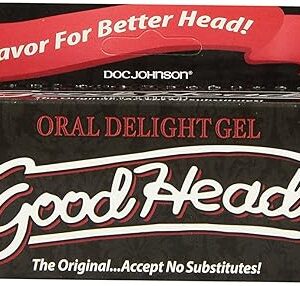 Doc Johnson Good Head Oral Delight Gel, Sweet Strawberry, (4 Ounces)
