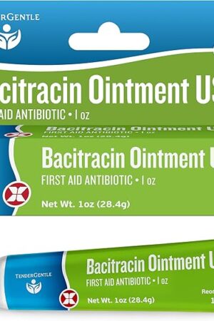 Bacitracin Antibiotic Ointment with Zinc USP - 1 oz Topical Antibiotic First Aid Ointment - Helps Prevent Infection in Minor Cuts, Scrapes, and Burns