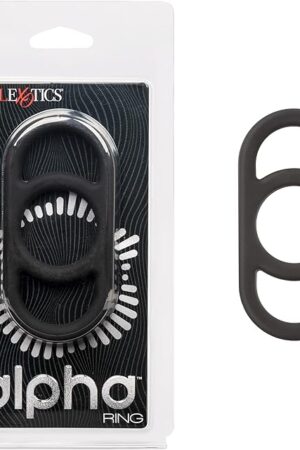 CalExotics Alpha Liquid Silicone Commander Penis Ring for Men Pleasure, Designed for Use with Pump Natural - SE-1492-21-2