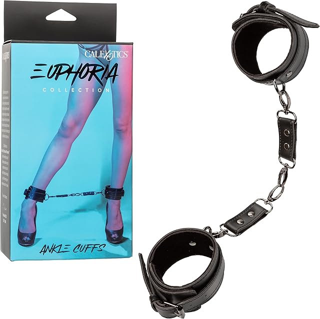 CalExotics Euphoria Collection Ankle Cuffs, BDSM Bondage Gear & Accessories for Sex Retraints - SE-3100-45-3