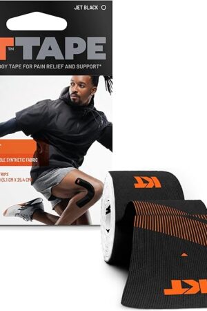 KT Tape, Pro Synthetic Kinesiology Athletic Tape, 20 Count, 10? Precut Strip