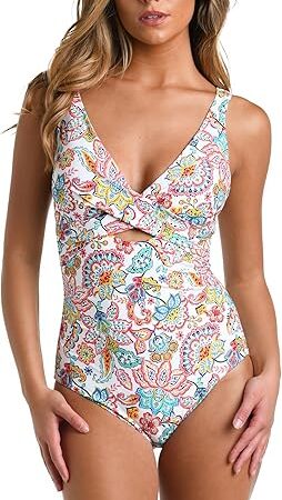 Women's One Piece Swimsuit Cross Front Keyhole Island Goddess Bathing Suit