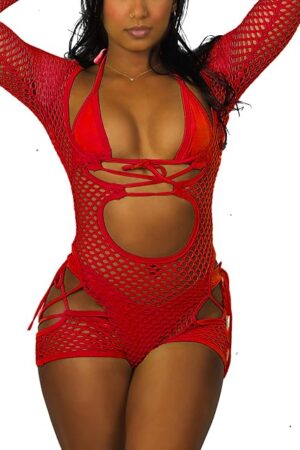 House of Poison Bottle Girl/Bartender Collection: sexy, fishnet 3-piece bikini nightlife club wear