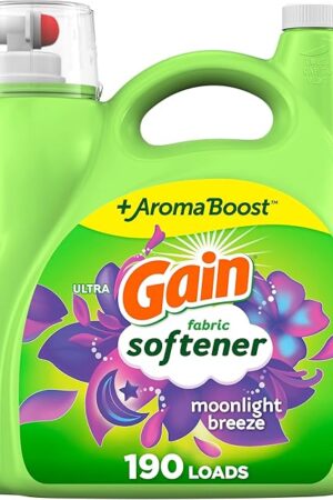Gain Liquid Fabric Conditioner, Moonlight Breeze Fabric Softener, 190 loads, 140 fl oz