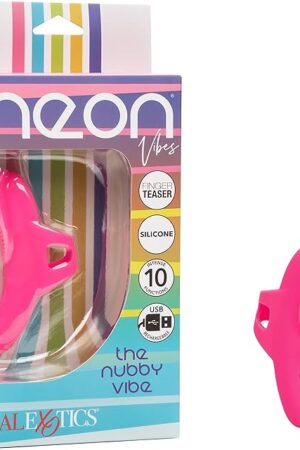 CalExotics Neon Vibes The Nubby Vibe Finger Virator for Women - SE-4403-07-3