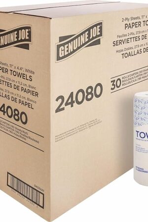 Genuine Joe-GJO24080 2-Ply Household Roll Paper Towels (Pack of 30) - WHITE