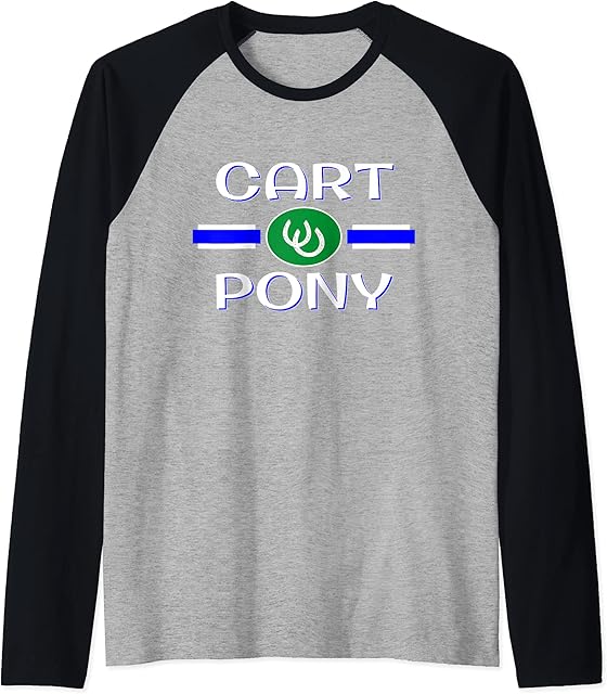 BDSM Cart Pony Shirt, Human Dom Sub PetPlay, Fetish Pride Raglan Baseball Tee