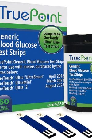 Blood Glucose Test Strips ? 50 Count ? Compatible with Ultra, Ultra2, UltraMini & UltraSmart Meters ? Glucose Strips for Blood Testing for Home Use