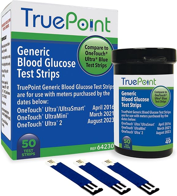 Blood Glucose Test Strips ? 50 Count ? Compatible with Ultra, Ultra2, UltraMini & UltraSmart Meters ? Glucose Strips for Blood Testing for Home Use