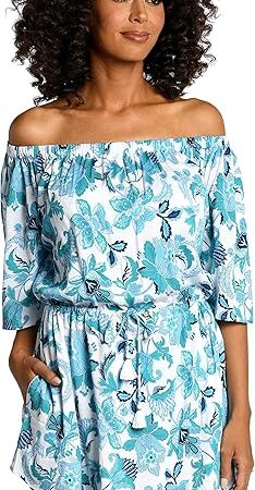 Women's Off Shoulder Mini Dress Swimsuit Cover Up