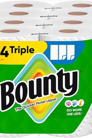 Bounty Select-A-Size Paper Towels, White, 8 Triple Rolls = 24 Regular Rolls