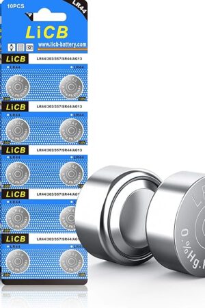 LiCB 20 Pack LR44 AG13 357 303 SR44 Battery 15V Button Coin Cell Batteries