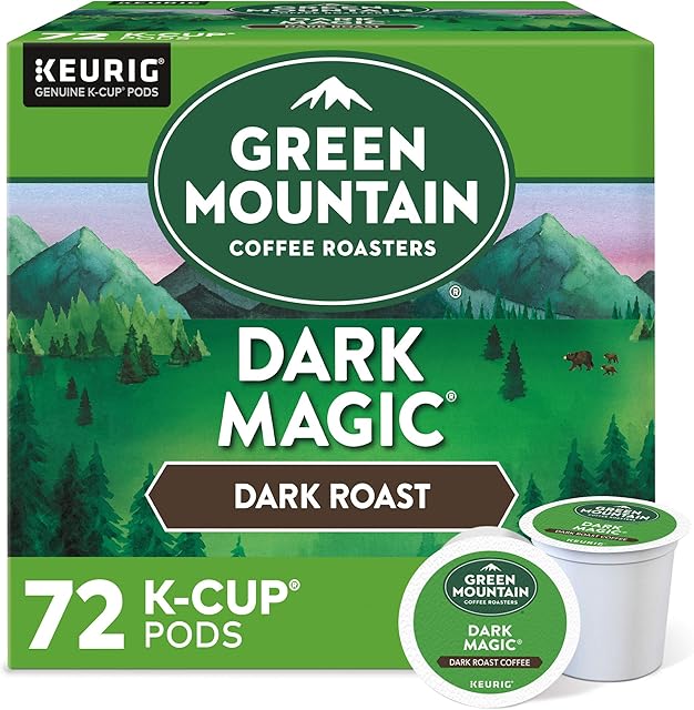 Green Mountain Coffee Roasters Dark Magic Keurig Single-Serve K-Cup Pods, Dark Roast Coffee, 72 Count