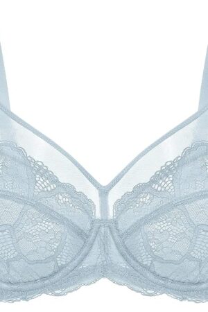 Women's Sexy Lace Sheer Bra Unlined Minimizer Underwire Full Coverage See Through Bras