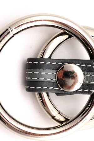 Heart 2 Heart Cock Ring - Double - Metal + Metal - Grey