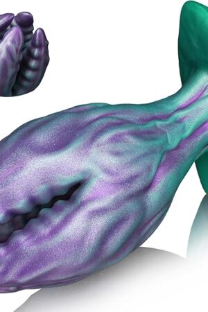 Butt Plug Large Anal Plugs, Silicone Buttplug Monster Fantasy Sex Toy, XL Wearable Anal Dialator Trainer with Safe T-Base, Hollow Expanding Adult Toys for Prostate Vagina Stimulation for Men Women