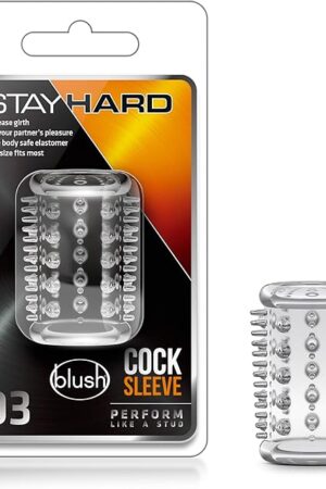Blush Sex Toy for Men - Stay Hard Cock Ring Sleeve 03 - Soft Ticklers & Nubs Penis Ring for Enhance Erection & Girth - Slide It On Penis, Vibrator, Dildo - Stack, Mix, Match to Create Unique Sensation