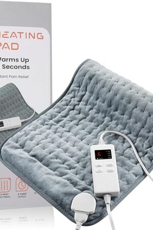 Heating Pad for Back Pain Relief & Cramps, KOT Heating Pads with Auto Shut Off Large, 6 Heat Settings Electric Heated Pad, Gifts for Women, Gifts for Men, 12" x 24"