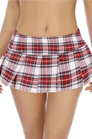 Women Shiny Metallic Mini Skirts Sexy Low Waist Bodycon Micro Pleated Skirts for Club Party Cosplay Rave Party