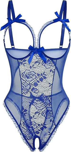Women One Piece Lingerie Sexy Lace Babydoll Mini Bodysuit