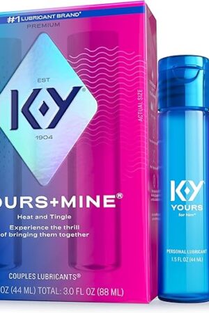 K-Y & Mine Couples Lubricant, Personal Lubricant & Intimate Gel, Sex Lube, Clear, 3 Fl Oz