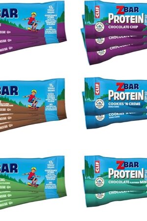 Zbar and Zbar Protein - Variety Pack - Made with Organic Oats - Non-GMO - Soft-Baked Energy Snack Bars and Crispy Protein Bars, School Snacks (16 Pack)