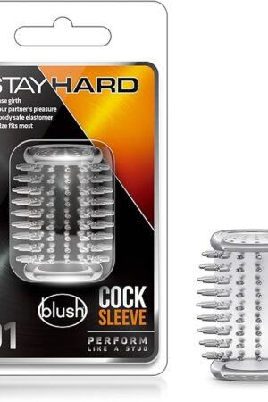 Blush Sex Toys for Men - Stay Hard Cock Ring Sleeve 01 - Soft Ticklers Penis Ring for Enhance Erection & Girth - Slide It On Penis, Vibrator, Dildo - Stack, Mix, Match to Create Unique Sensations